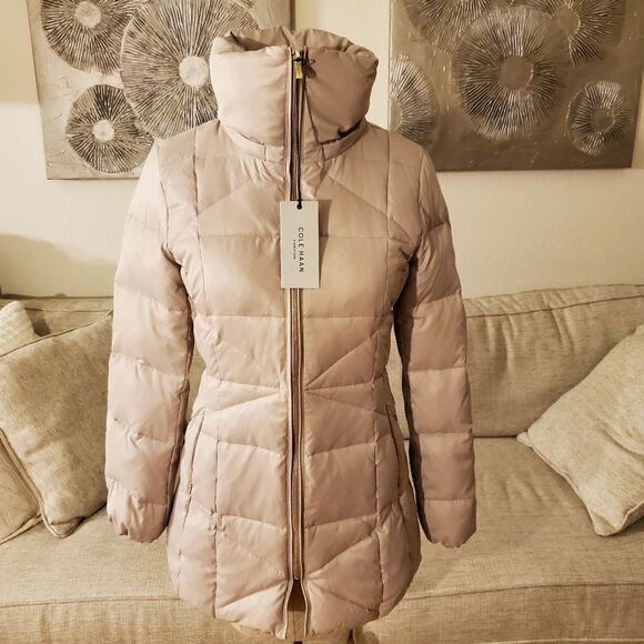Cole Haan Signature Sateen Puffer Down Jacket - Picture 3 of 13